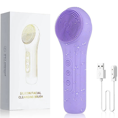 Sonic Waterproof Facial Electric Cleansing Brush- Rechargeable