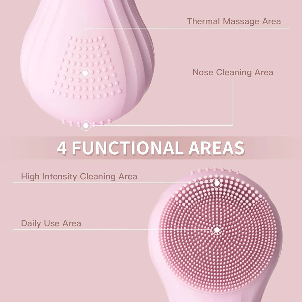 Sonic Waterproof Facial Electric Cleansing Brush- Rechargeable