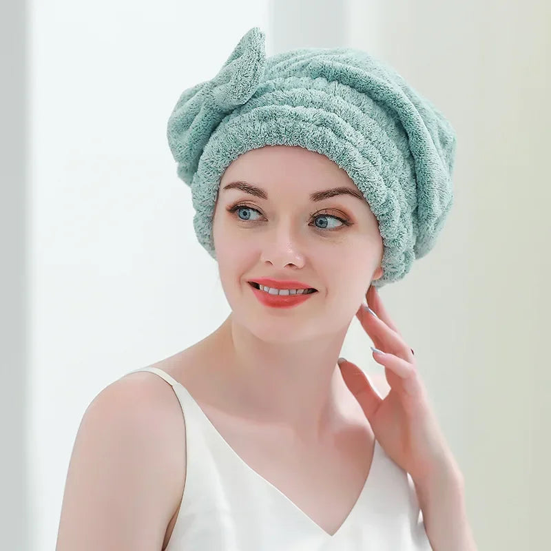 Bamboo Hair Towel Wrap